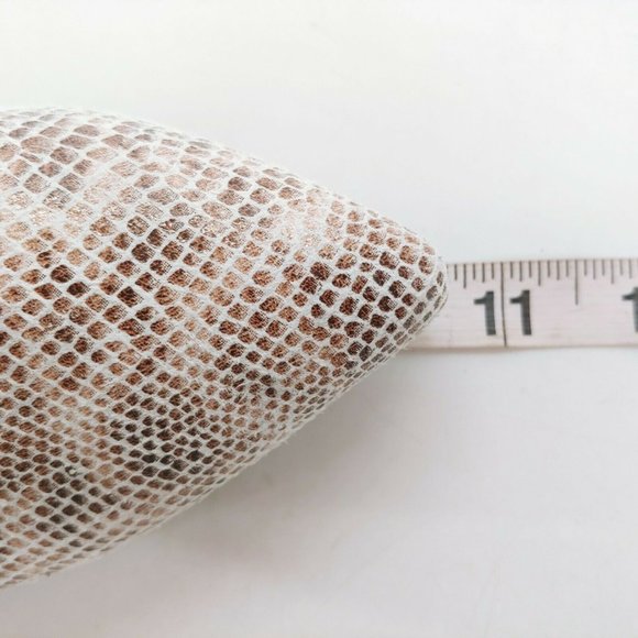 Chinese Laundry Womens Snake Faux Leather Strappy Ankle Tie Loafer Brown 7.5 New - Picture 6 of 11